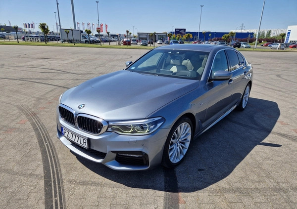 BMW Seria 5 cena 145900 przebieg: 141072, rok produkcji 2017 z Swarzędz małe 172